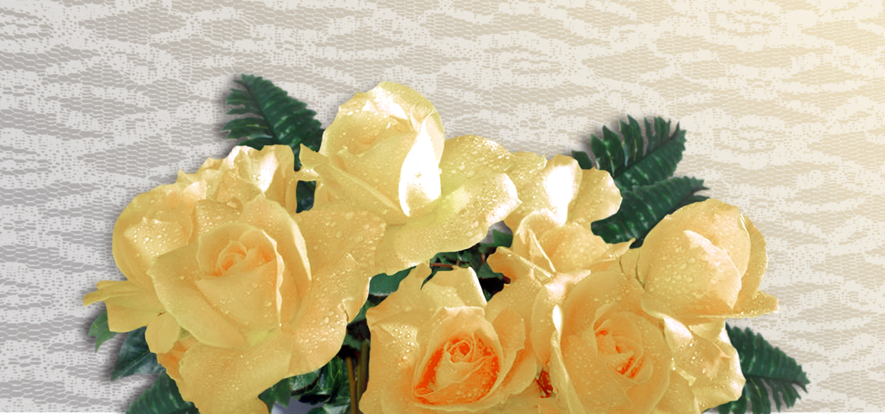 P 269 Bouquet Of Roses Yellow (Spanish)